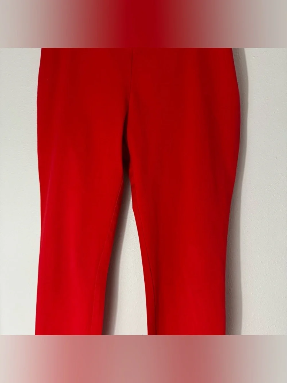 Lauren Ralph Lauren black label red cropped slack size 12